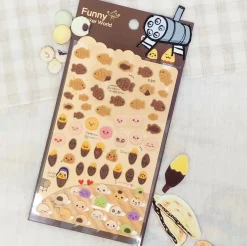 Fish Shaped Bread Puffy Sticker