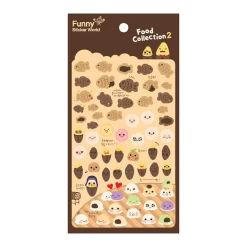 Fish Shaped Bread Puffy Sticker