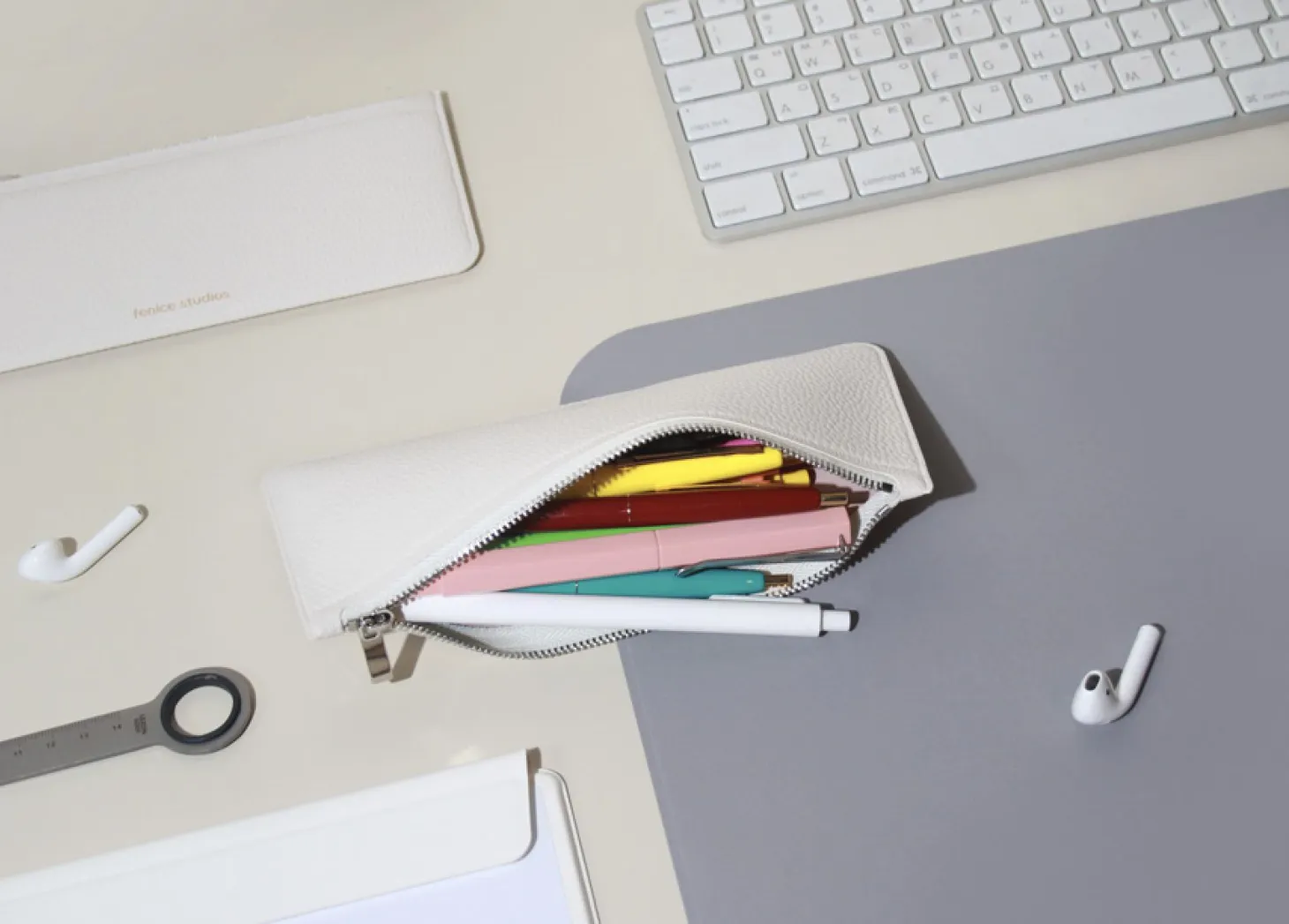 Flat Zipper Pencil Pouch