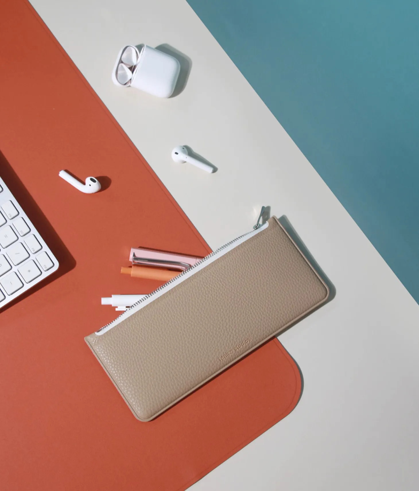 Flat Zipper Pencil Pouch