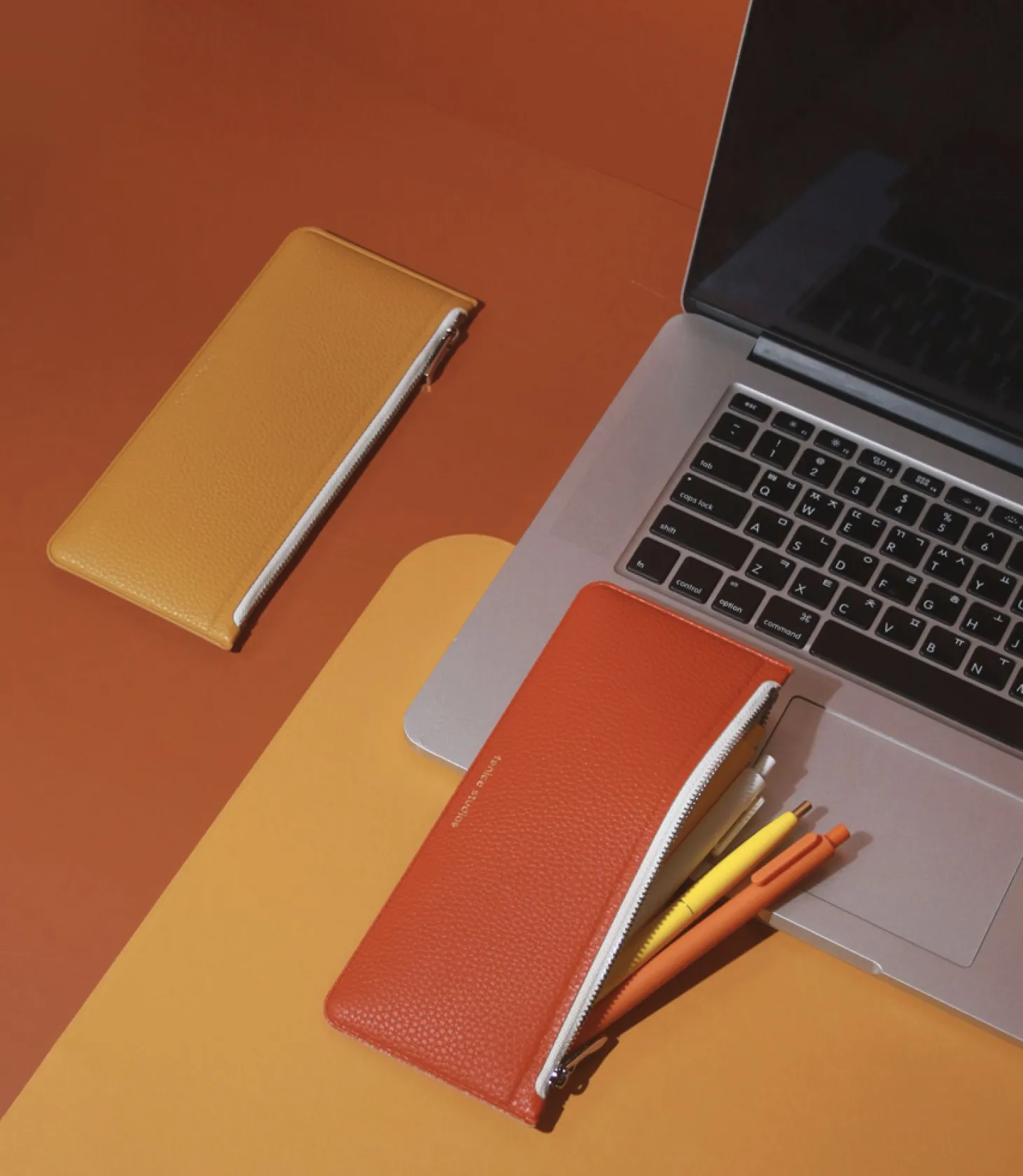 Flat Zipper Pencil Pouch