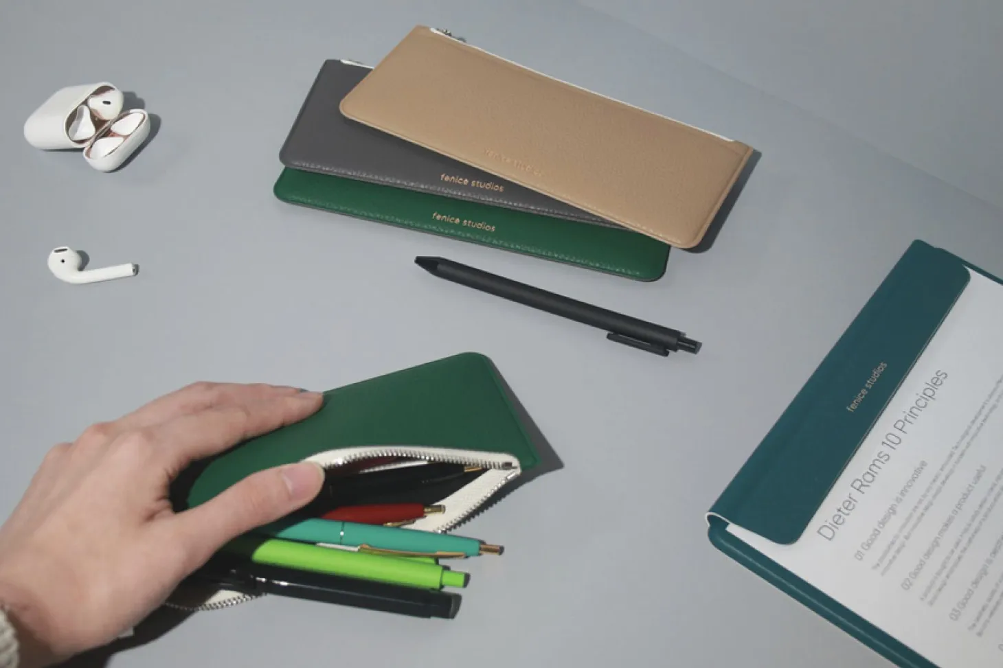 Flat Zipper Pencil Pouch