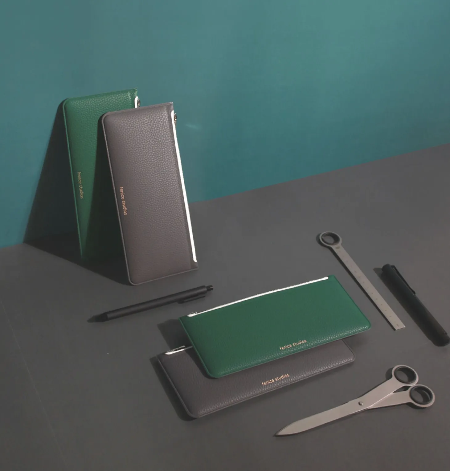 Flat Zipper Pencil Pouch