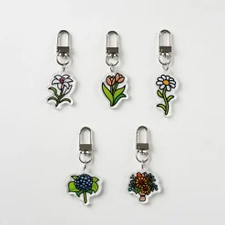 Flower Acrylic Key Ring