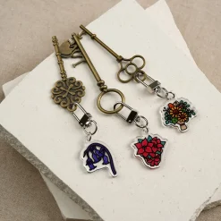 Flower Acrylic Key Ring
