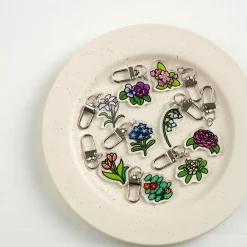 Flower Acrylic Key Ring