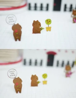 Flower Bear Deco Sticker