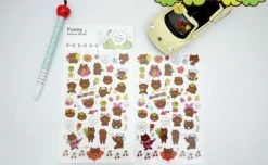 Flower Bear Deco Sticker
