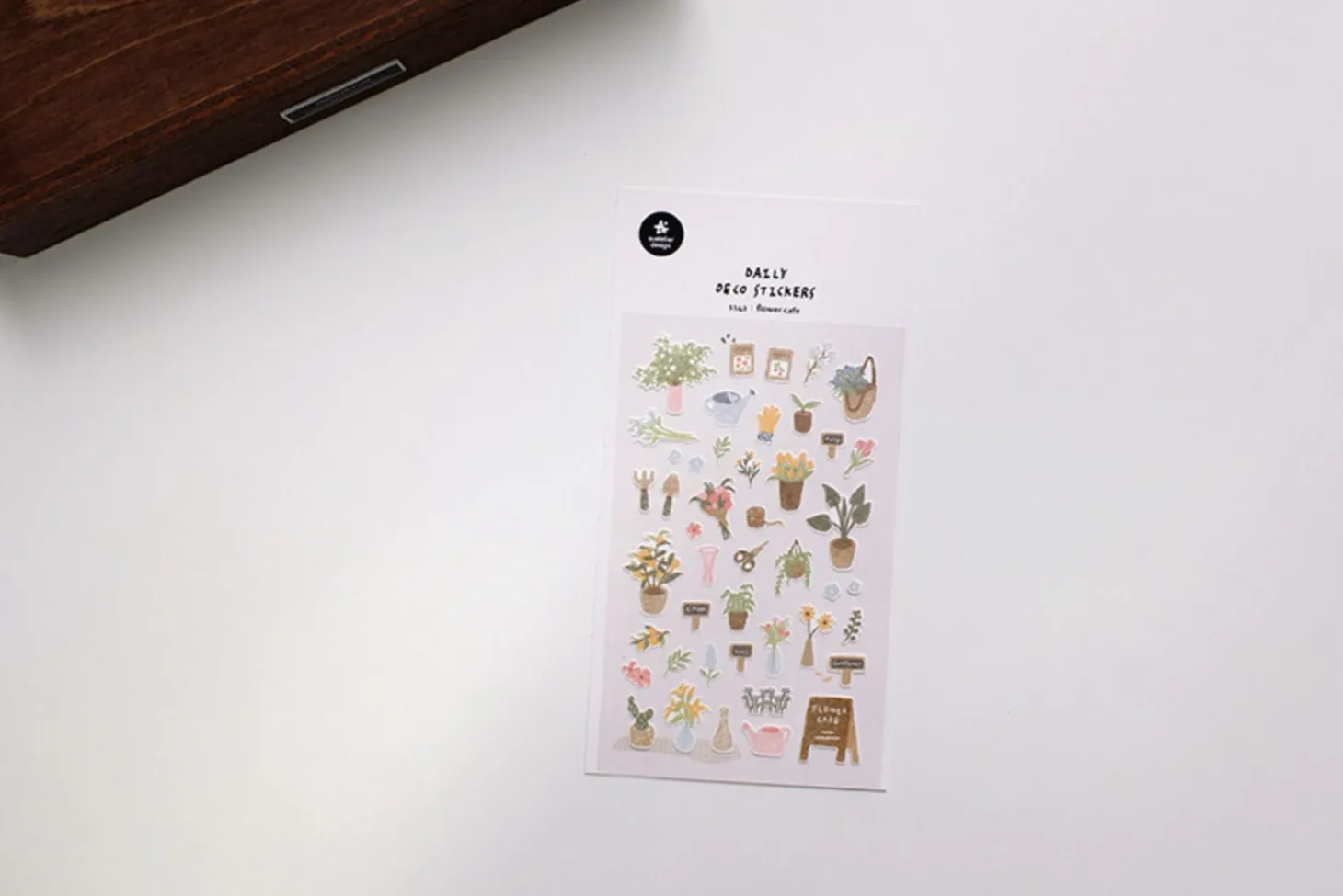 Flower Cafe Deco Sticker