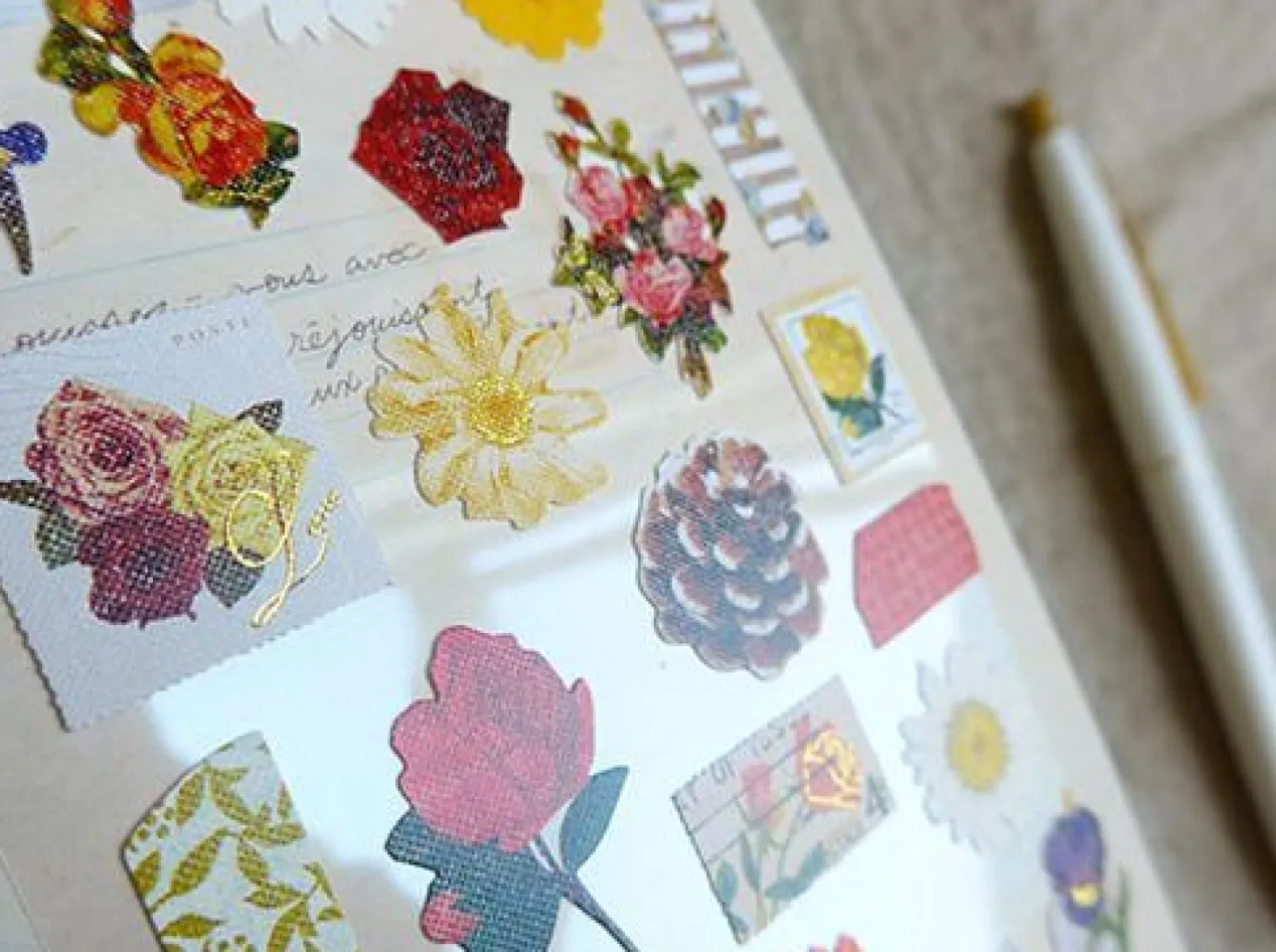 Flower Cotton Deco Sticker