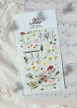 Flower Letter Deco Sticker