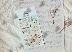 Flower Letter Deco Sticker