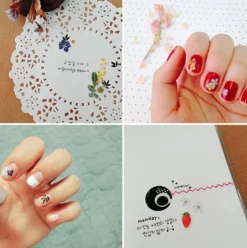 Flower Nail Deco Sticker