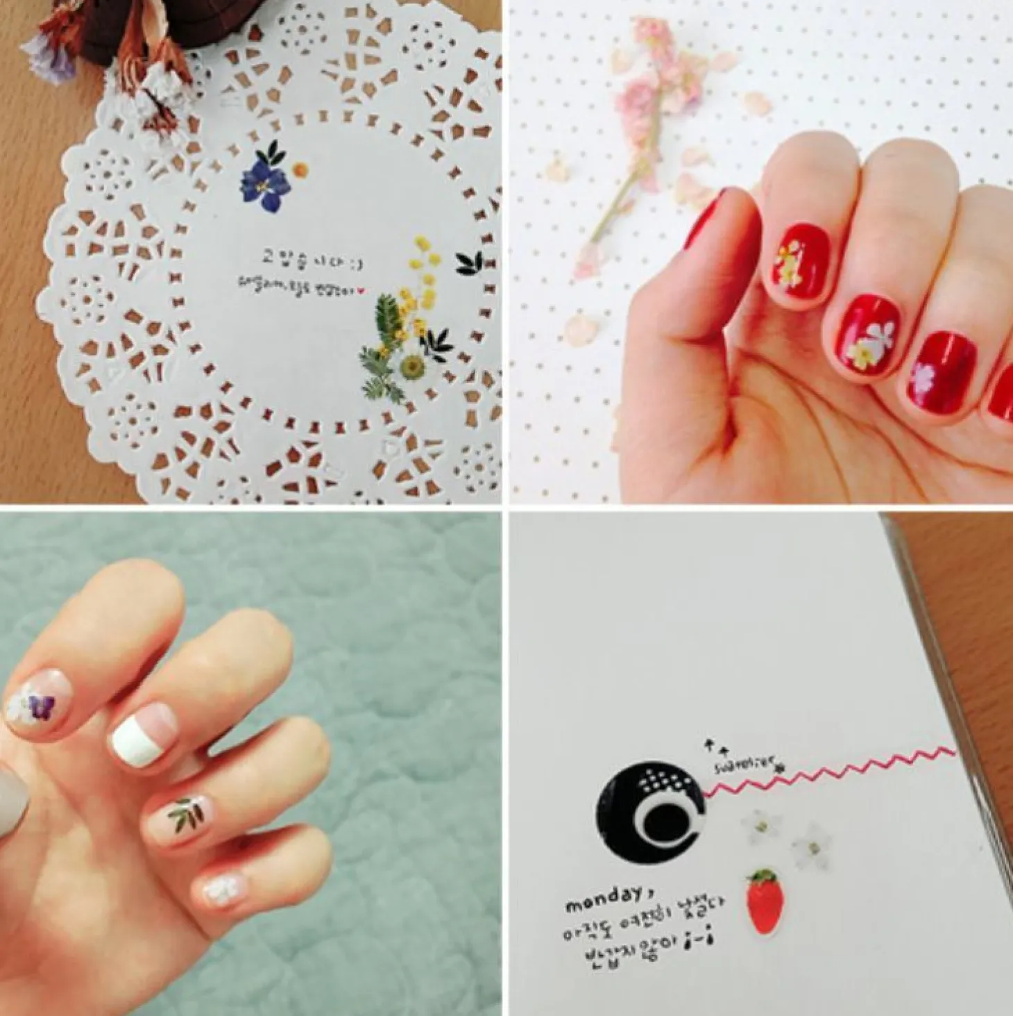 Flower Nail Deco Sticker