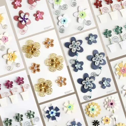 Flower Themed 3D Deco Sticker v1