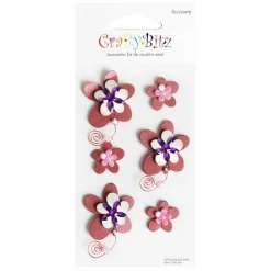 Flower Themed 3D Deco Sticker v1