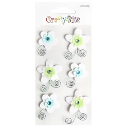 Flower Themed 3D Deco Sticker v1
