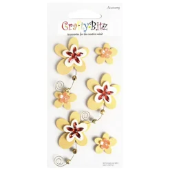 Flower Themed 3D Deco Sticker v1