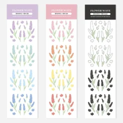 Flower Wave Slim Sticker