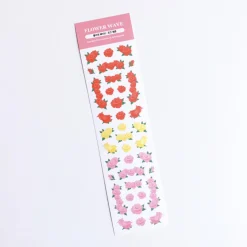 Flower Wave Slim Sticker