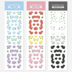 Flower Wave Slim Sticker