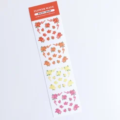 Flower Wave Slim Sticker