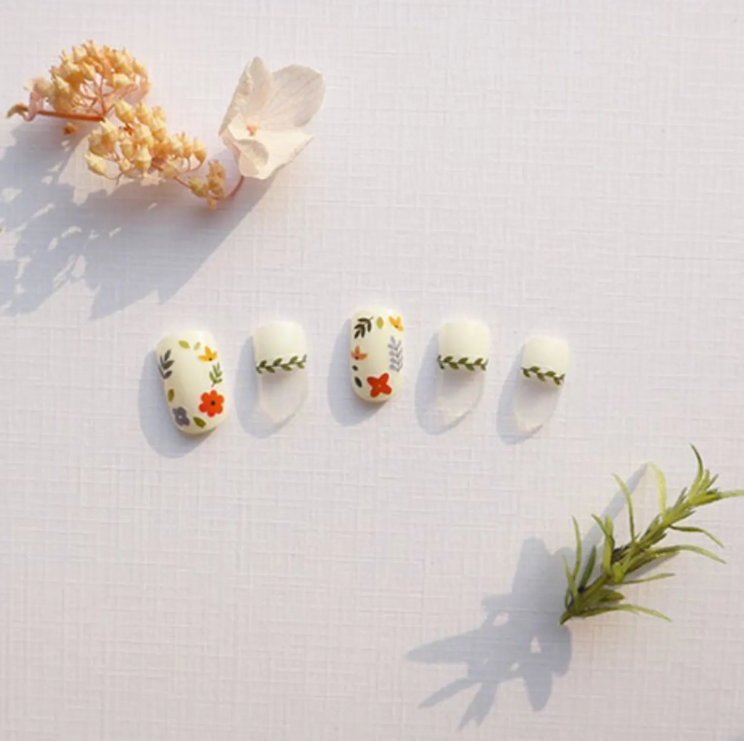 Flowery Nail Deco Sticker