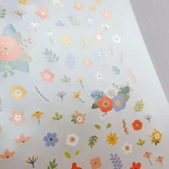 Flowery Nail Deco Sticker