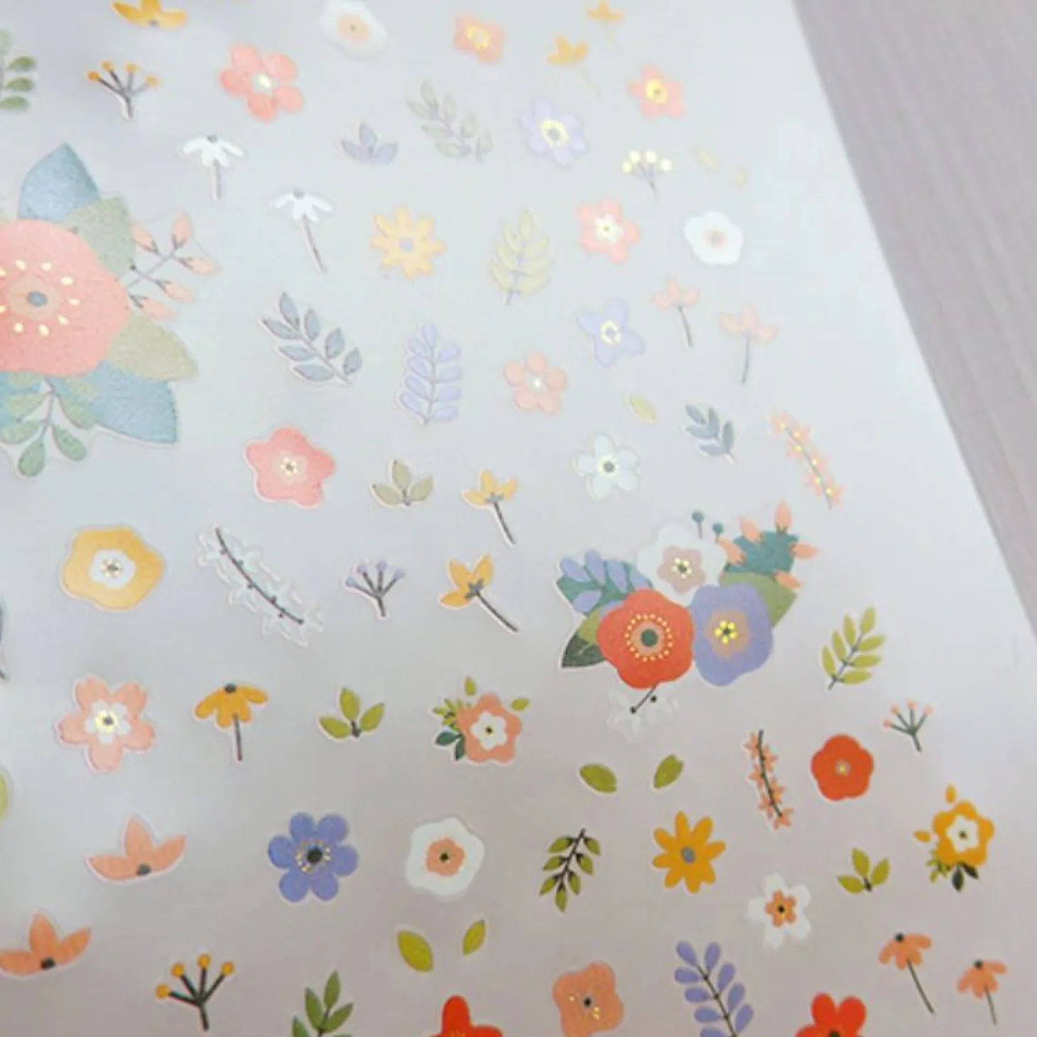Flowery Nail Deco Sticker