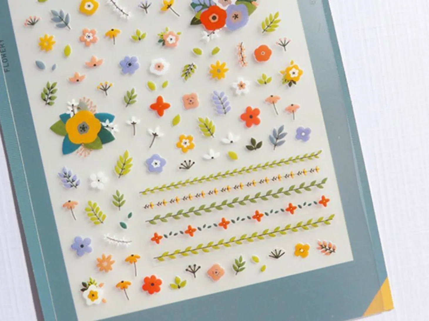 Flowery Nail Deco Sticker