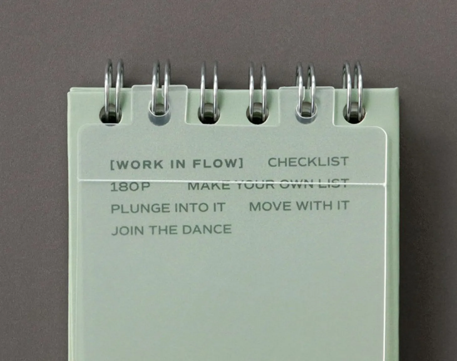 Flow Spiral Standing Checklist
