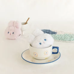 Fluffy Bunny Key Ring