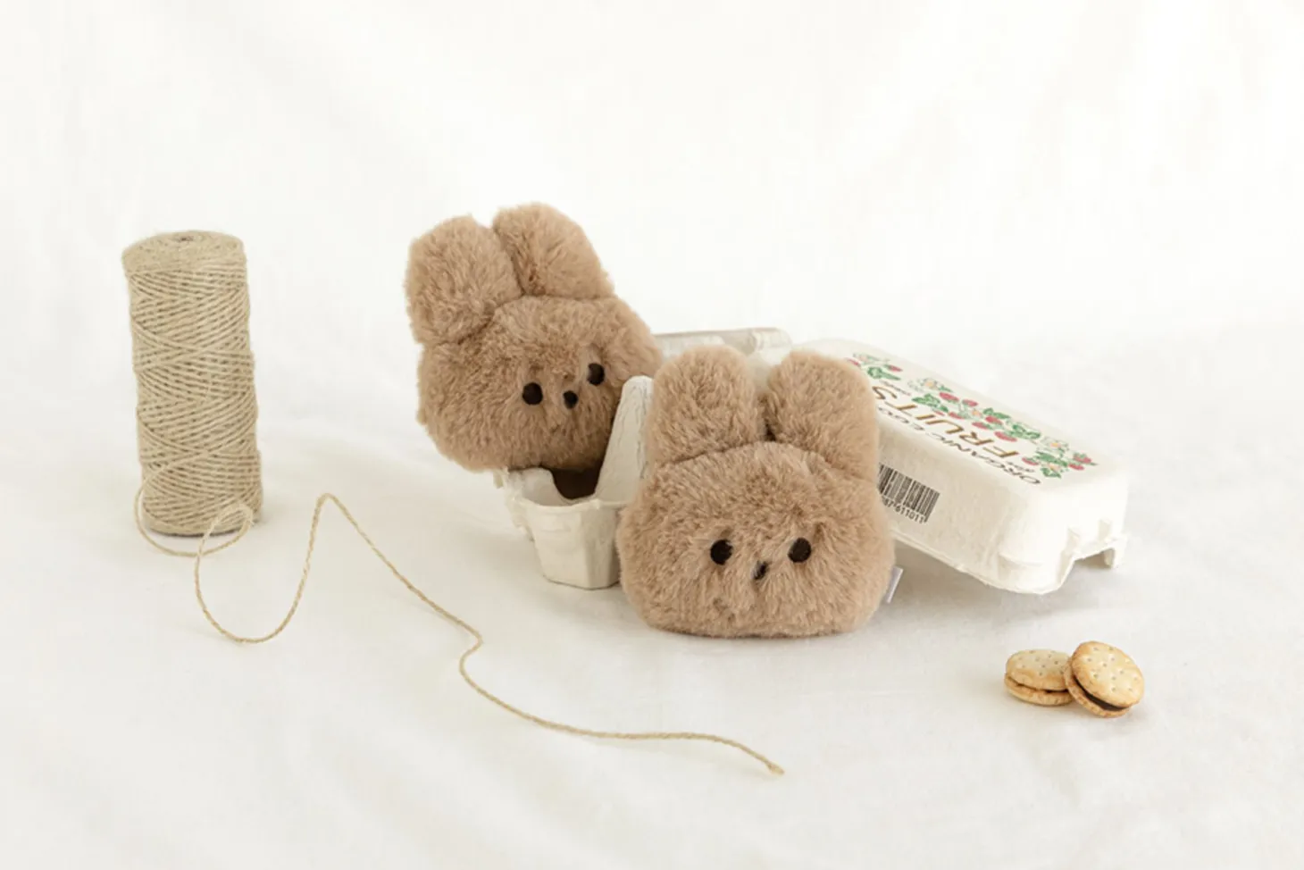Fluffy Bunny Key Ring
