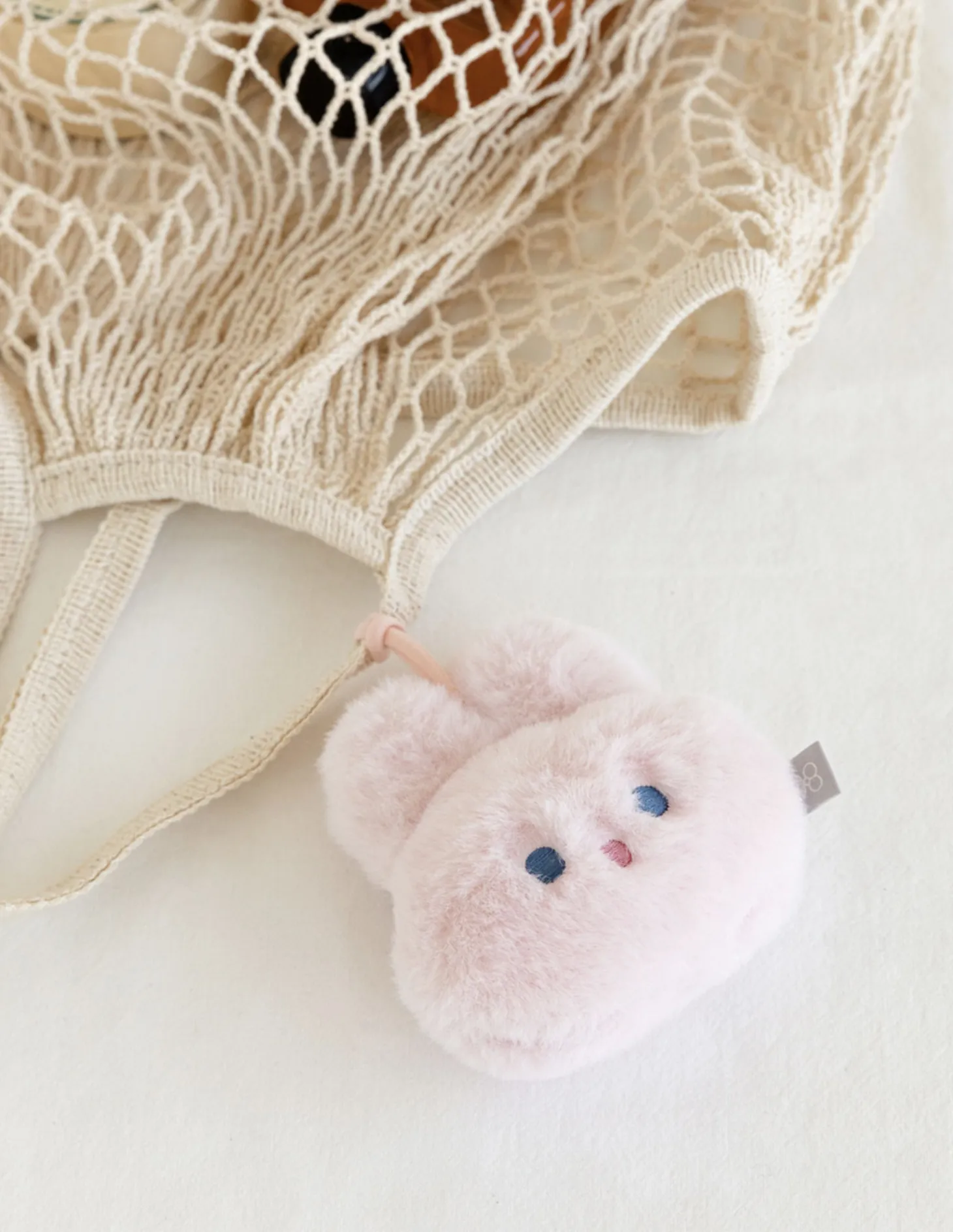 Fluffy Bunny Key Ring