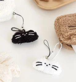 Fluffy Cat Ball Chain