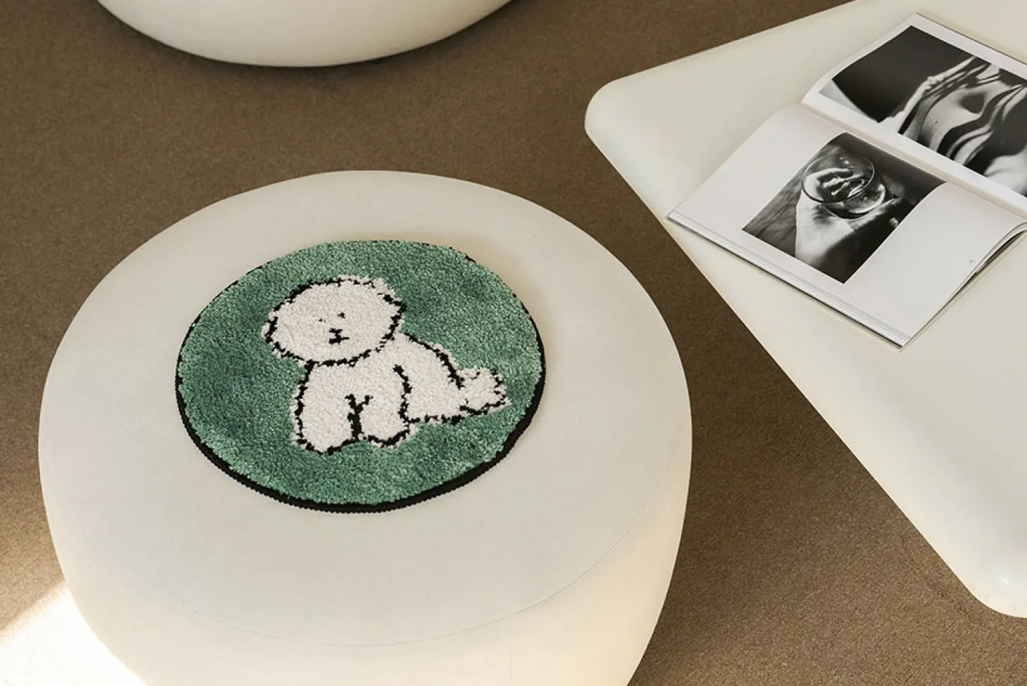 Fluffy Round Seat Cushion