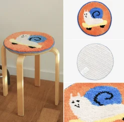 Fluffy Round Seat Cushion
