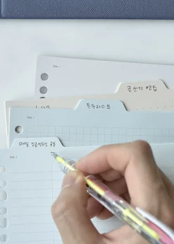 Folder Index 6 Ring & 20 Ring A5 Note Refill Set