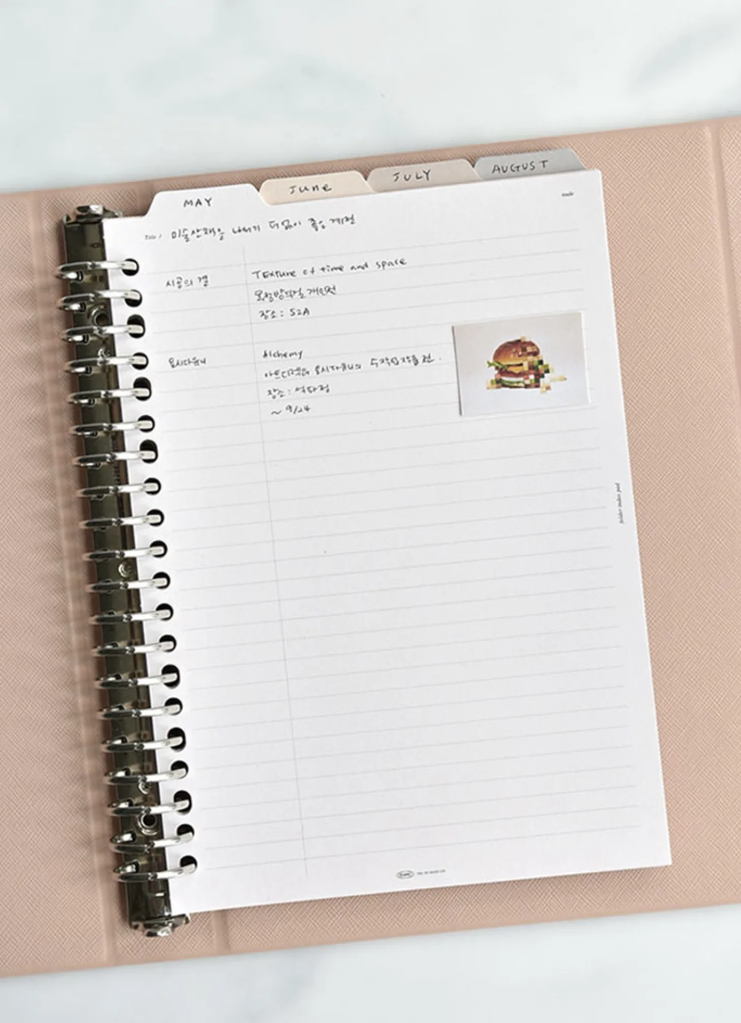 Folder Index 6 Ring & 20 Ring A5 Note Refill Set