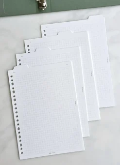 Folder Index 6 Ring & 20 Ring A5 Note Refill Set