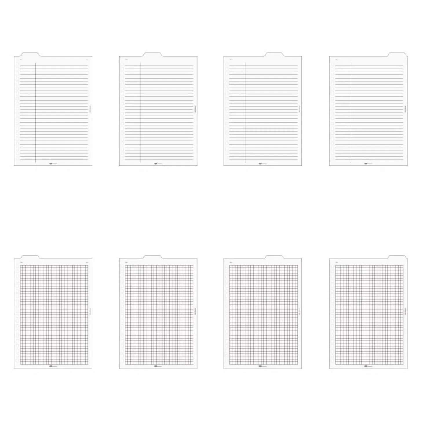 Folder Index 6 Ring & 20 Ring A5 Note Refill Set