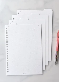 Folder Index 6 Ring & 20 Ring A5 Note Refill Set