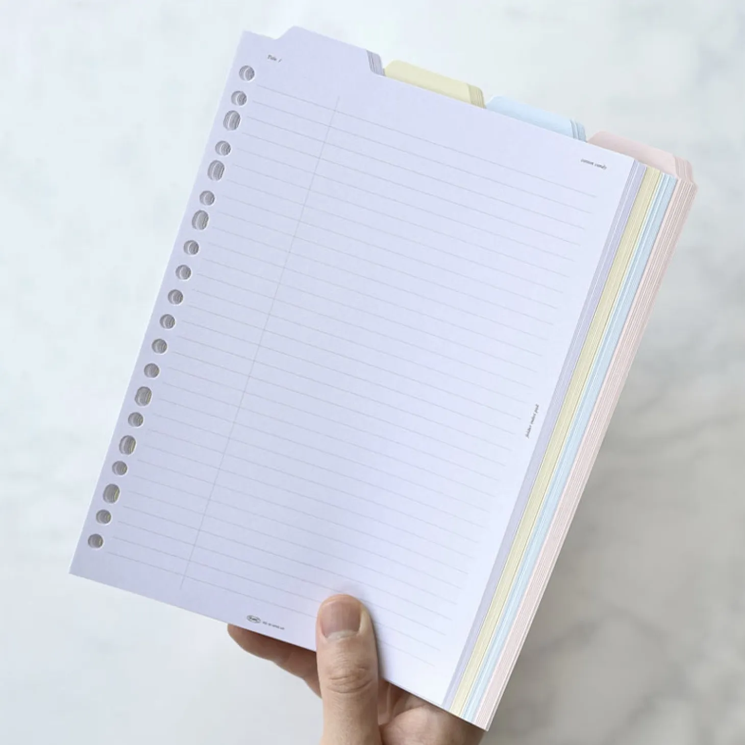 Folder Index 6 Ring & 20 Ring A5 Note Refill Set