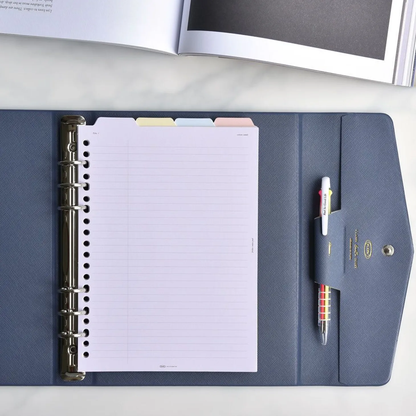 Folder Index 6 Ring & 20 Ring A5 Note Refill Set