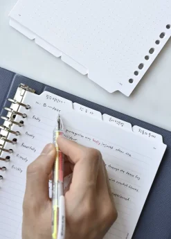Folder Index 6 Ring & 20 Ring A5 Note Refill Set