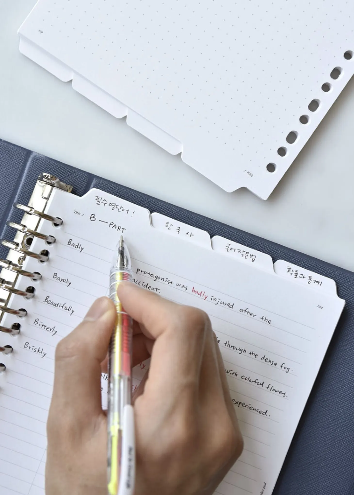 Folder Index 6 Ring & 20 Ring A5 Note Refill Set