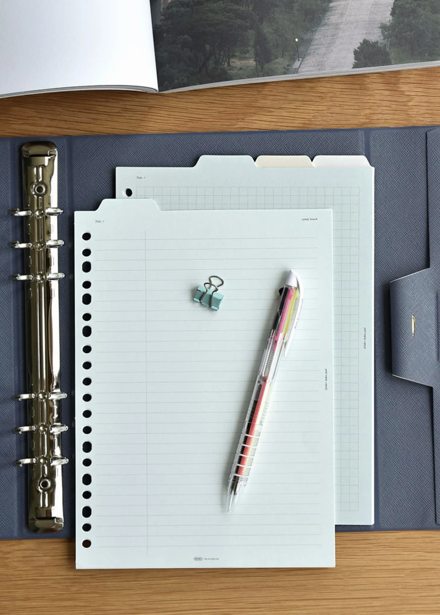 Folder Index 6 Ring & 20 Ring A5 Note Refill Set