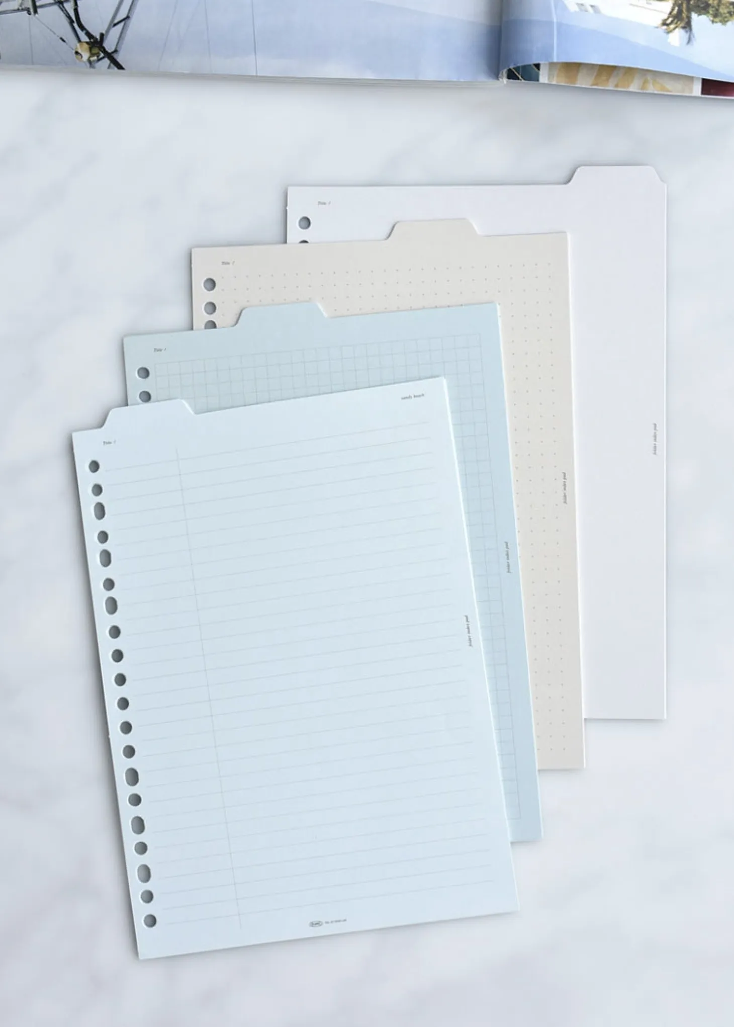Folder Index 6 Ring & 20 Ring A5 Note Refill Set