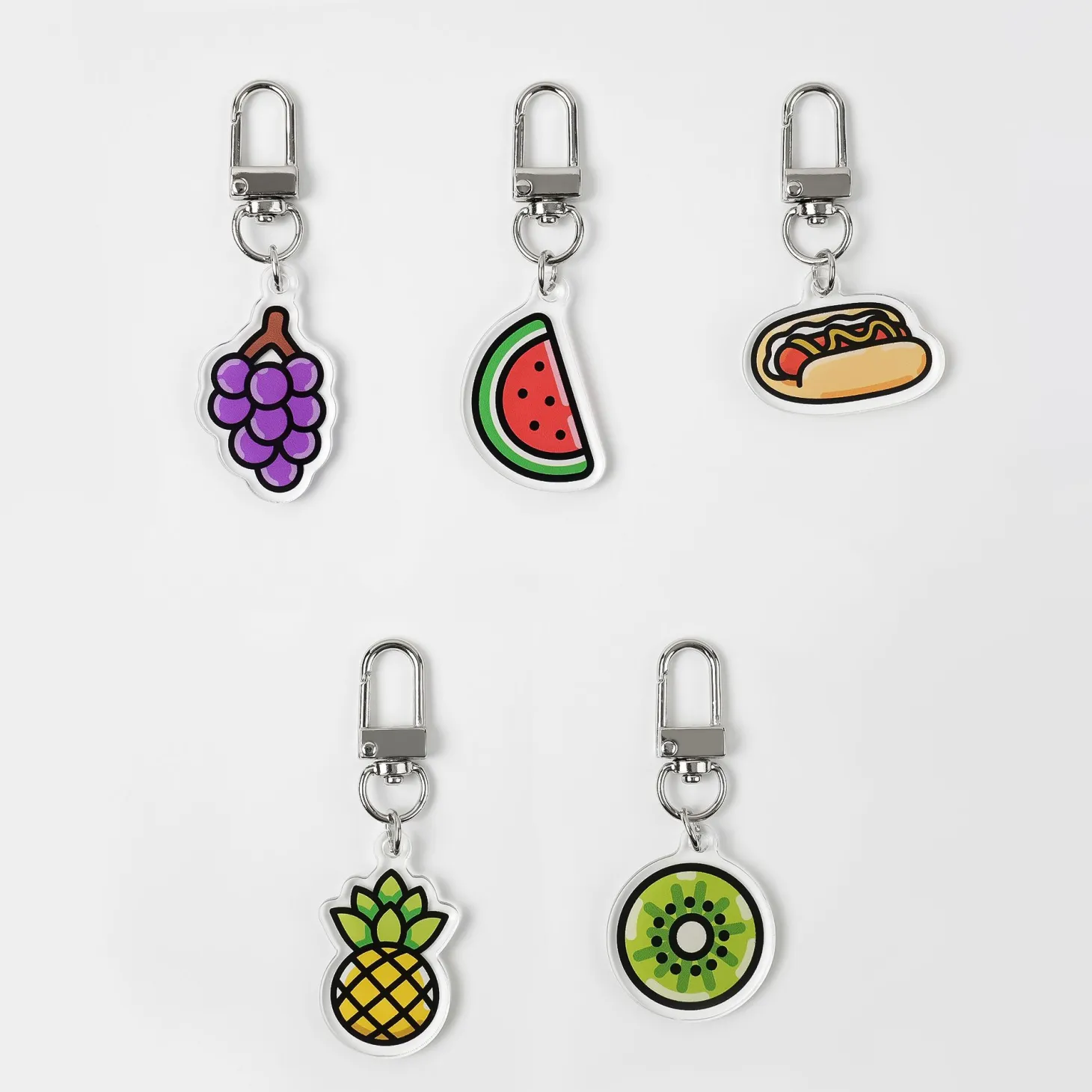 Food Acrylic Key Ring v1