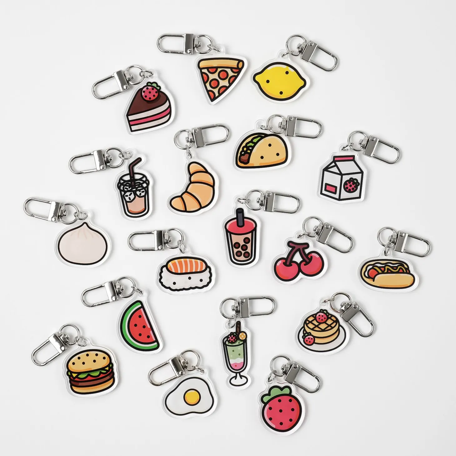 Food Acrylic Key Ring v1